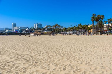 Santa monica beach, los angeles, Kaliforniya, ABD