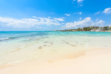 Bir Playa del Carmen - Cennet plaj, Karayip kıyılarında, Quintana Roo, Meksika