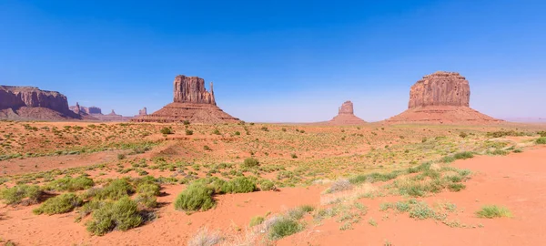 Scenic Drive Dirt Road Monument Valley Famous Buttes Navajo Tribal — Stock Photo, Image