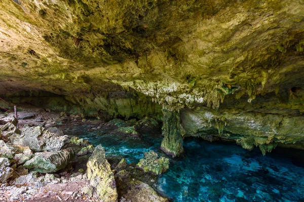 Cenote Dos Ojos Quintana Roo Mexico Deze Cenote Ligt Tulum — Stockfoto