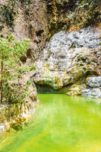 Natuurlijke Pool Van Fuentes Georginas Warmwaterbronnen Rond Zunil Quetzaltenango Xela — Stockfoto