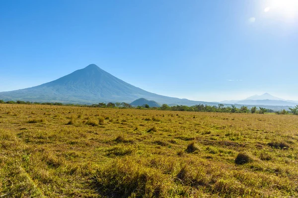 Increíble Volcán Agua Vista Desde Antigua Guatemala — Foto de Stock