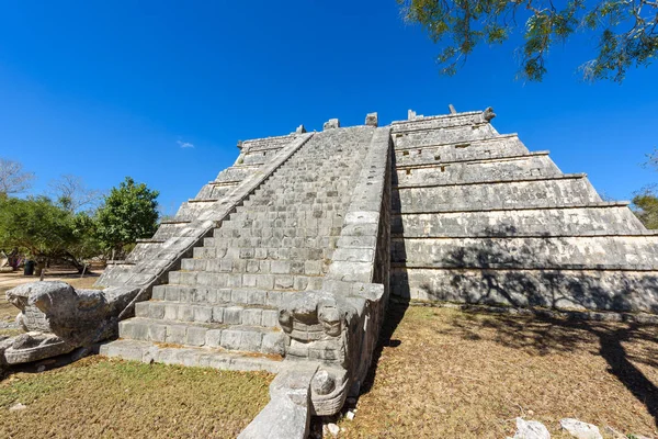 Vieux Vestiges Historiques Chichen Itza Yucatan Mexique — Photo