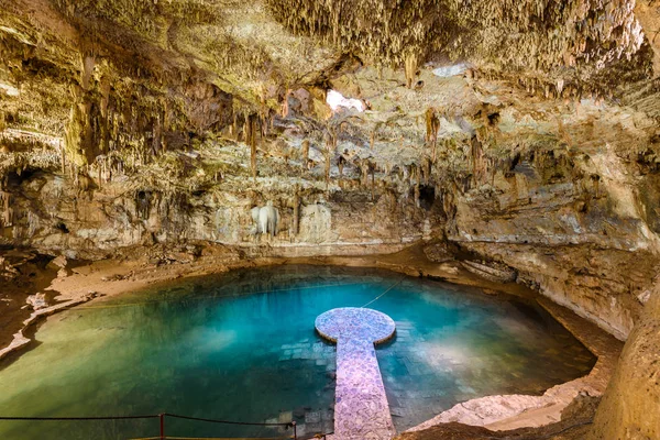 Cenote Suytun Valladolid Yucatán México — Fotografia de Stock