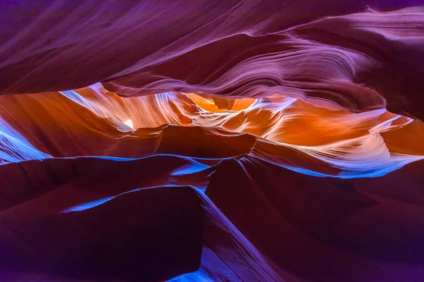 Upper Antelope Canyon Formación Arenisca Natural Cerca Page Lake Powell — Foto de Stock