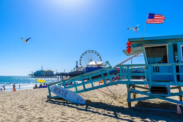 Santa Monica Beach Los Angeles California Usa — Stock Photo, Image