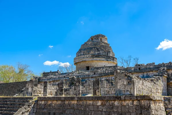 Ruinerna Observatoriet Chichen Itza Yucatan Mexiko — Stockfoto