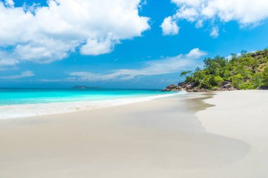 Cennet plaj - Anse Georgette Praslin, Seyşel Adaları.