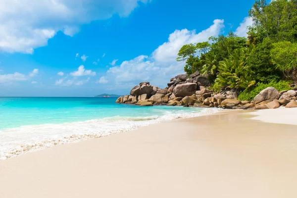 Paradise Beach Anse Georgette Praslin Seychellerna — Stockfoto
