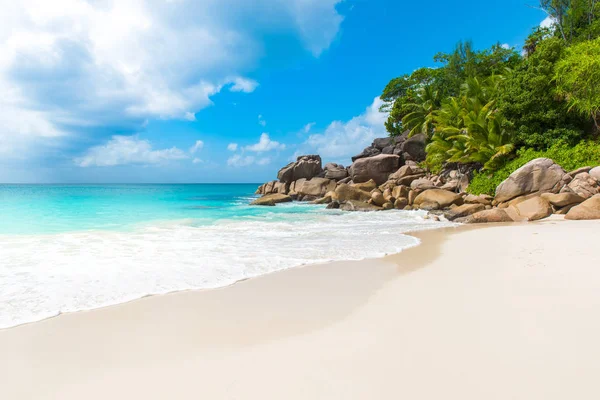 Paradise Beach Anse Georgette Praslin Seychelles — Foto de Stock