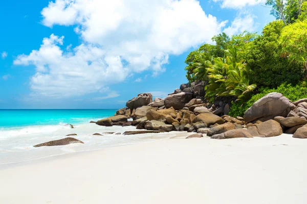 Paradise Beach Anse Georgette Praslin Seychelles — Foto de Stock