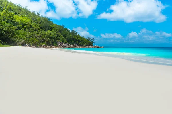 Paradise Beach Anse Georgette Praslin Seychellerna — Stockfoto