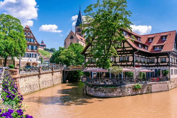 Historical Houses City Center Esslingen Neckar Germany — Stock Photo, Image