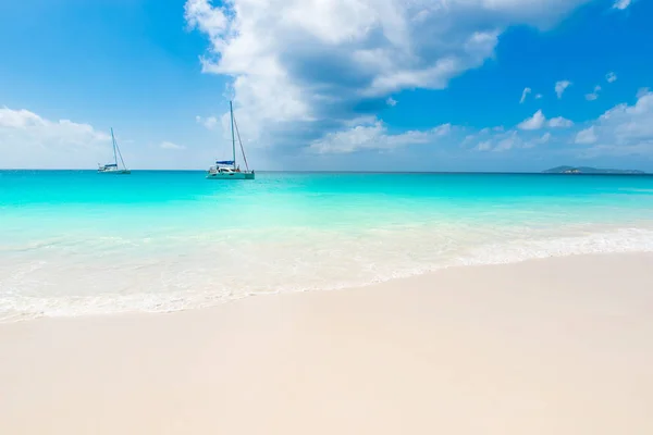天堂海滩 乔其在塞舌尔普拉兰岛 — 图库照片