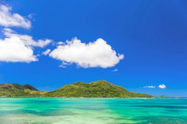 Güzel sahil Praslin, Seyşel Adaları