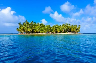 San Blas Island, Kuna Yala, Panama yalnız beach.