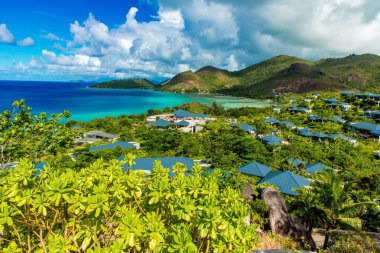 Güzel plaj, ada Praslin - Seyşeller