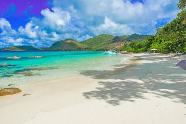 Güzel plaj, ada Praslin - Seyşeller