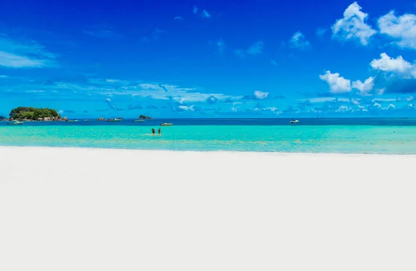 Praia Bonita Ilha Praslin Seychelles — Fotografia de Stock