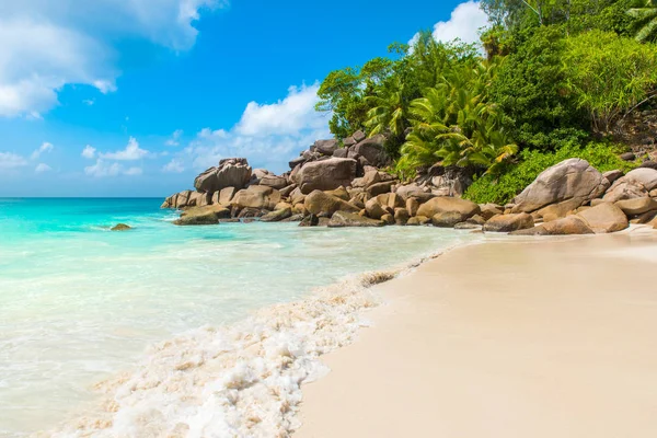 Пляжу Рай Анс Georgette Прален Сейшельські Острови — стокове фото