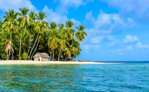Lonely Beach San Blas Island Kuna Yala Panama — Stock Photo, Image