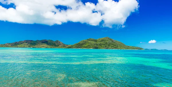 Vackra Kusten Praslin Seychellerna — Stockfoto