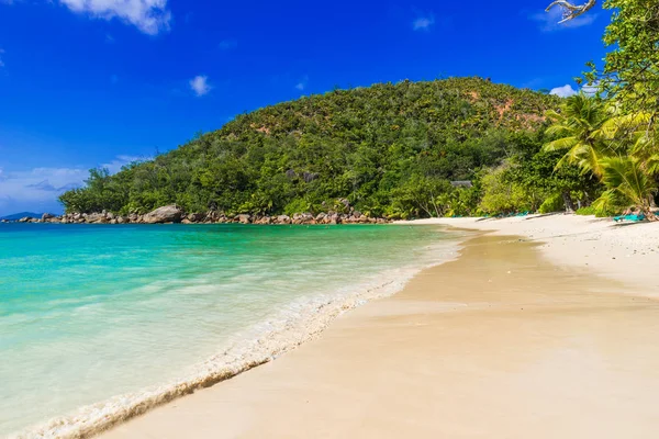 Anse Kerlan Tropisk Strand Praslin Seychellerna — Stockfoto