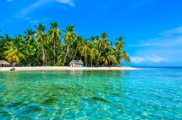 San Blas Island, Kuna Yala, Panama yalnız beach.