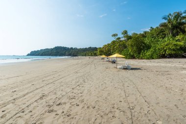 Şemsiye sandalye, Playa Espadilla Manuel Antonio Park - Kosta Rika ile