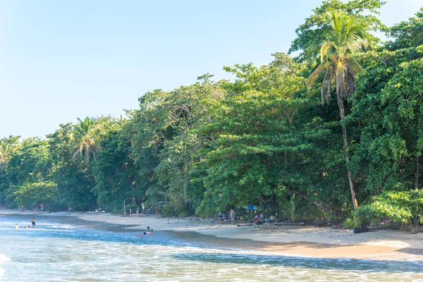 Cahuita Nationalpark Прекрасними Пляжами Тропічних Лісів Коста Ріці — стокове фото