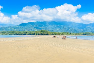 Uvita 'daki Marino Ballena Ulusal Parkı - Punta Uvita, Kosta Rika.