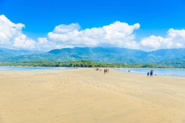 Uvita 'daki Marino Ballena Ulusal Parkı - Punta Uvita, Kosta Rika.