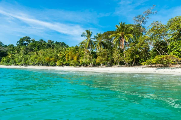 Tropikalnej Plaży Manuel Antonio National Park Costa Rica — Zdjęcie stockowe