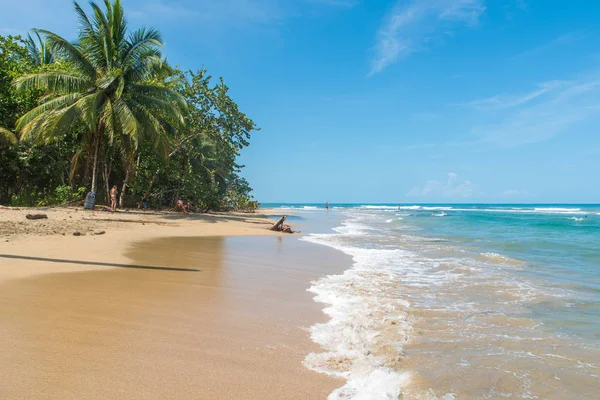 Playa Chiquita Playa Salvaje Cerca Puerto Viejo Costa Rica — Foto de Stock