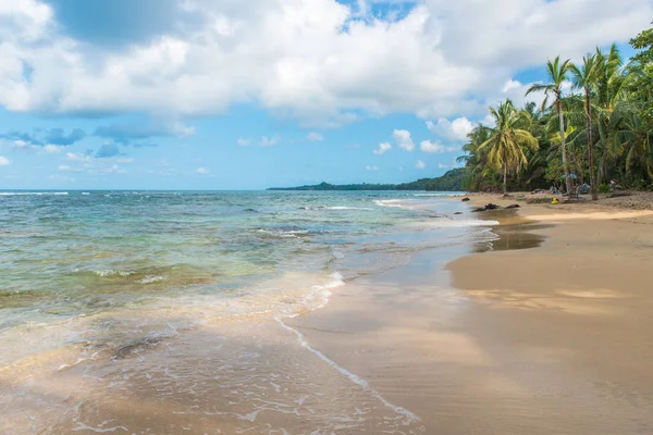 Πλάγια Κόκλης Τροπική Παραλία Κοντά Στο Puerto Viejo Κόστα Ρίκα — Φωτογραφία Αρχείου