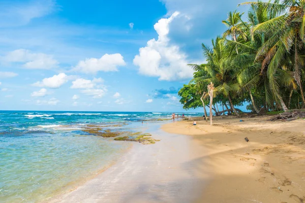 Playa Cocles Tropická Pláž Blízkosti Puerto Viejo Kostarika — Stock fotografie
