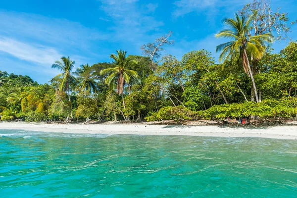 Tropikalnej Plaży Manuel Antonio National Park Costa Rica — Zdjęcie stockowe