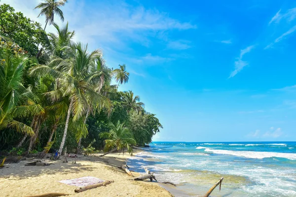 Playa Chiquita Wild Beach Blízkosti Puerto Viejo Kostarika — Stock fotografie