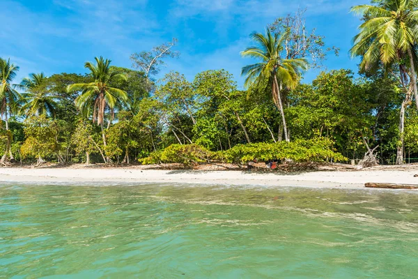 Tropikal plaj içinde Manuel Antonio Milli Parkı, Costa Rica.