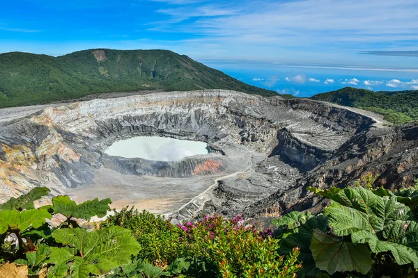 Vulkán Poas Itt Costa Rica — Stock Fotó