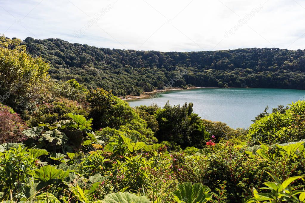 Lake Botos at vulcano Poas in Costa Rica