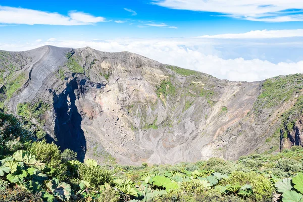 Volcán Irazu Con Lago Cráter Costa Rica — Foto de Stock