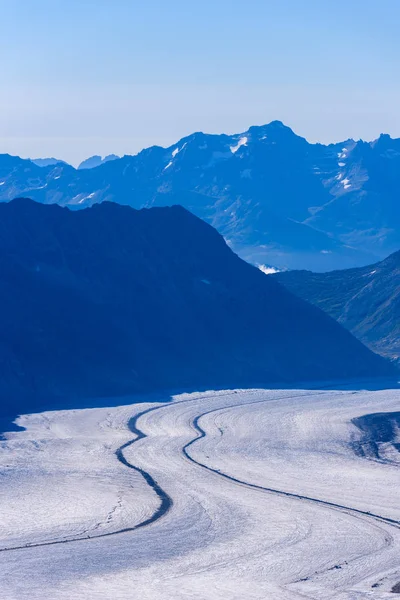 Aletschgletscher Eislandschaft Alpen Schweiz Europa — Stockfoto