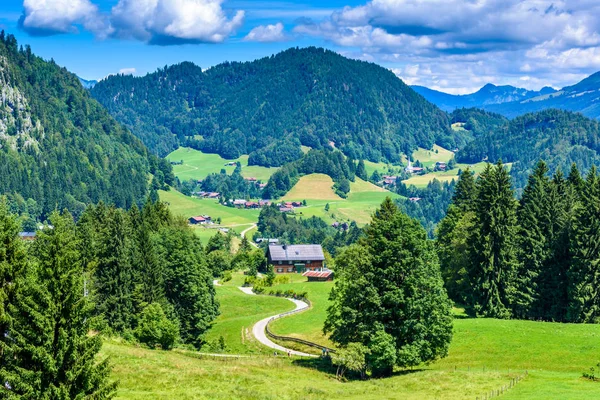 Landschaft Der Region Oberstdorf Süddeutschland — Stockfoto