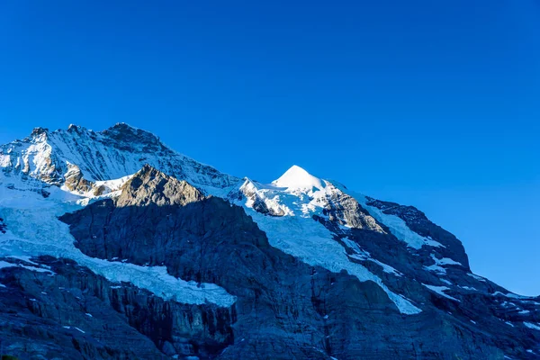 Montanha Moench Vista Montanha Moench Nos Alpes Berneses Suíça — Fotografia de Stock