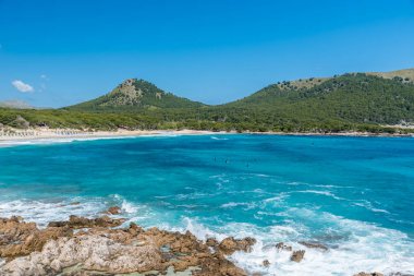 Cala Agulla beach Mallorca, İspanya.