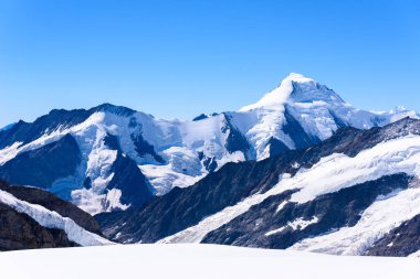 Aletsch Buzulu - buz manzara İsviçre Alpleri, Europe 
