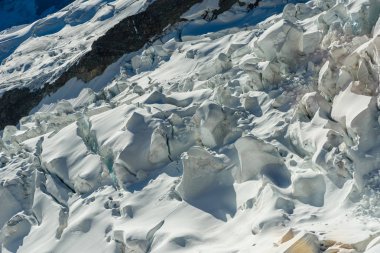 İsviçre Alpleri'nde Bernese Grindelwald, Eiger kuzey duvarından görüntülemek.