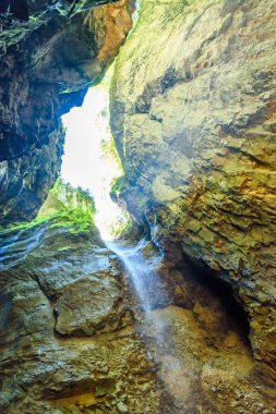 Breitachklamm - Gorge Nehri Güney Almanya ile.