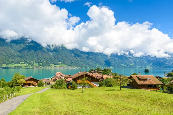 Village Iseltwald Lac Brienz Interlaken Suisse — Photo